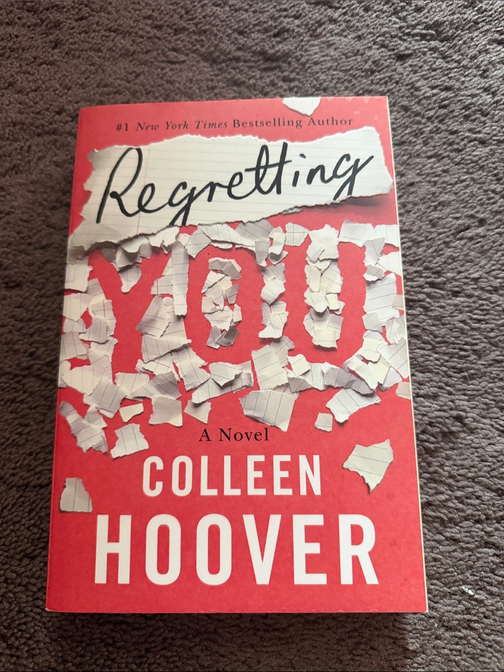 Regretting You Paperback Novel - Red -